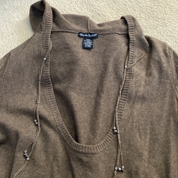 Cashmere blend hoodie sweater - Picture 3 of 5